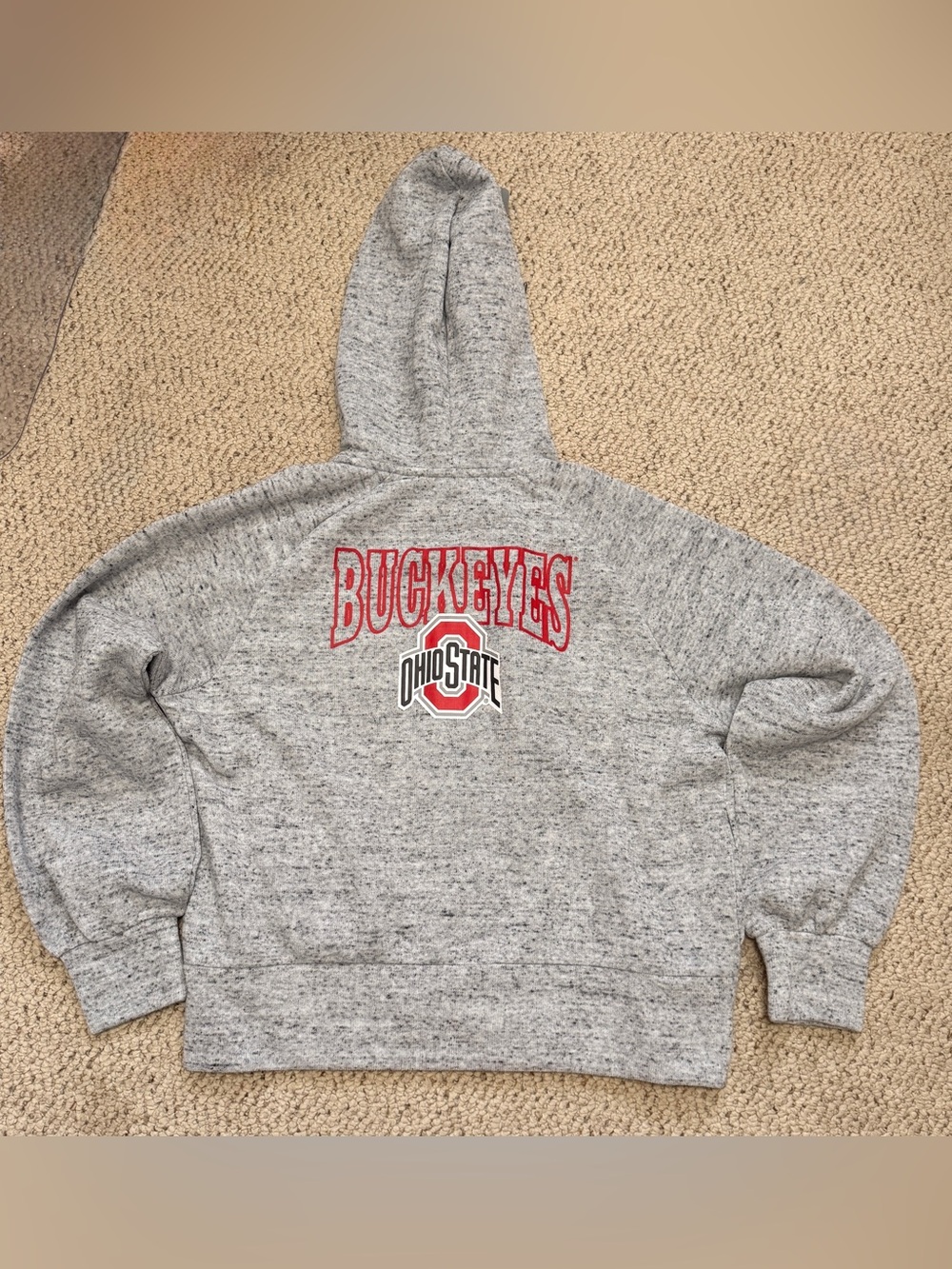 NWT WEAR by Erin Andrews Ohio State Buckeyes Full Zip Hoodie XXL Gray - Picture 4 of 8
